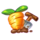 happy money hens carrot symbol icon
