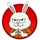 happy prison bunny symbol icon