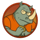 happy prison rhino symbol icon