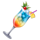 hawaiian waves mocktail glass symbol icon