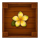 heart of tiki yellow flower symbol icon