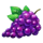 hearts and crowns grapes symbol icon