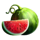 hearts and crowns watermelon symbol icon