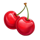 hearts and stars cherry symbol icon