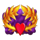 hearts horns crown symbol icon