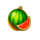 hell cash watermelon symbol icon