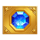 hero eagle gold 500 blue gem symbol icon
