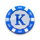 high roller bonanza k symbol icon