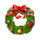 ho ho tree christmas wreath symbol icon