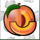 horn of plenty peach symbol icon