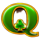 horus treasure wild green q clubs symbol icon