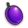 hot 7s fruit fiesta plum symbol icon