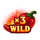 hot and spicy chili rush red wild symbol icon
