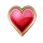 hot chips heart symbol icon