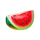 hot christmas slot watermelon slice symbol icon