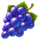 hot clock grapes symbol icon