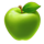 hot clock green apple symbol icon