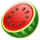 hot clock watermelon symbol icon