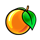 hot coins and fruits 243 orange symbol icon