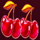 hot deco cherries symbol icon