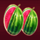 hot deco watermelons symbol icon
