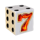 hot diamonds 100 dice seven symbol icon