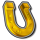 hot fruit dash gold horseshoe symbol icon