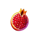 hot fruit x15 pomegranate symbol icon