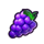 hot fruits ai grape symbol icon