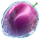 hot fruits on ice plum symbol icon