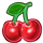 hot fruits xmas cherry symbol icon