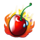 hot hand cherry symbol icon