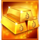 hot hot blazing lock gold symbol icon