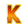 hot hot blazing lock k symbol icon