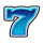 hot lucky 7s 7 blue symbol icon