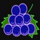 hot neon grape symbol icon