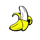 hot ross banana symbol icon