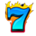hot triple sevens hold and win bluefire symbol icon