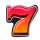 hot triple sevens hold and win red symbol icon