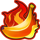 hot volcano bonus buy fire banana symbol icon