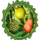 hot volcano fruit symbol icon