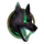 hound of hades green hound symbol icon