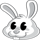 house of magic rabbit symbol icon