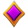 hunting stars purple gem symbol icon