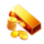 hyper gold gold bar symbol icon