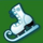 i love christmas ice skate symbol icon