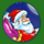 i love christmas santa scatter symbol icon