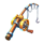 ice lobster fishing rod symbol icon