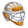 ice number one helmet symbol icon