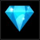 icy gems blue gem symbol icon